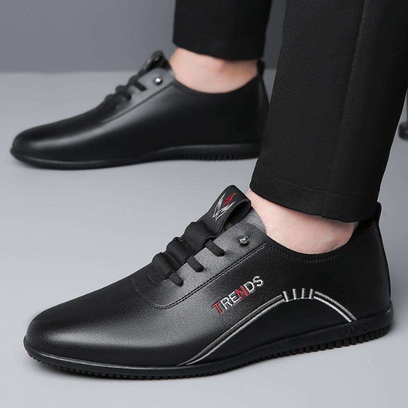 Модные лаконичные мужские лоферы кроссовки мужская повседневная обувь для спорта — фото 6