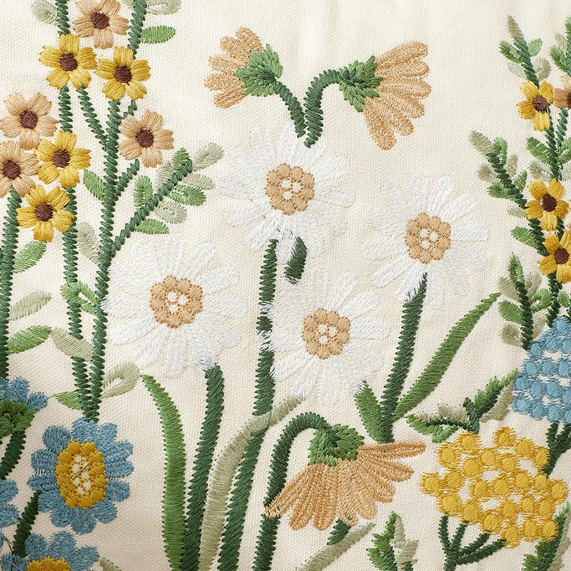 Αμερικάνικη Κεντημένη Μαξιλάρα Ποιμενική Βαμβακερή Κεντημένη Μαξιλάρα Μέσης Μαξιλάρι Καναπέ Σαλονιού Μαξιλαροθήκη Χωρίς Γέμισμα Αφαιρούμενη Πλενόμενη