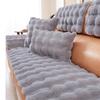 Thickened Rabbit Plush Sofa Cover Universal Non-slip Winter Warm Sofa Towel Couch Cushion Slipcovers for Living Room Furniture