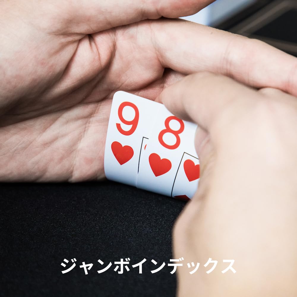SLOWPLAY Playing 2 Jumbo Poker Flexible and Waterproof and for Texas Cards, 100% Plastic, Decks, Index, Size, Durable, Washable, Hold'em