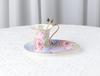 Luxury Ceramic Mug Saucer Retro Afternoon Tea Coffee Cup Saucer Sets Couple Cup Set Home Creative Drinkware Mugs New Home Gift
