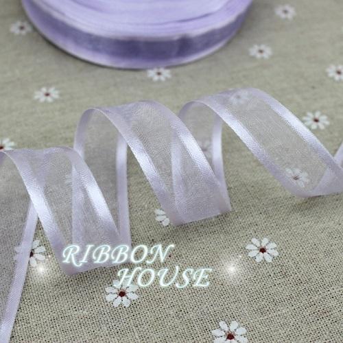

20mm Broadside organza ribbons wholesale gift wrapping decoration ribbons wholesale 50 yards лавандовий