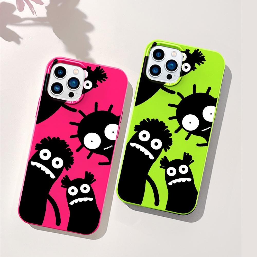 

Чехлы для мобильных телефонов iPhone 11 13 XR 15 Pro Max 12 14 Pro Max Чехол для iPhone 16 7 Plus 8 Plus XS Max Jelly Glossy Cartoon Водонепроницаемый Защита от падений iPhone 7&8 красный