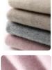 Children's Cashmere Sweater: Solid Color Girls' Knitwear & Color Block Boys' Round Neck Pullover