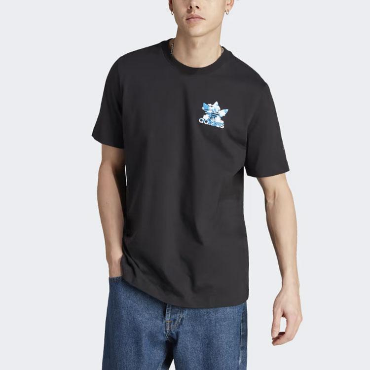 Adidas Originals Graphics Cloudy Trefoil T-Shirt Men T-Shirts Black IL5153