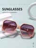 Polygonal Sunglasses Women New Luxury Glamour Fashion Men Brand Glasses Square Stylish Unisex UV400 Shades