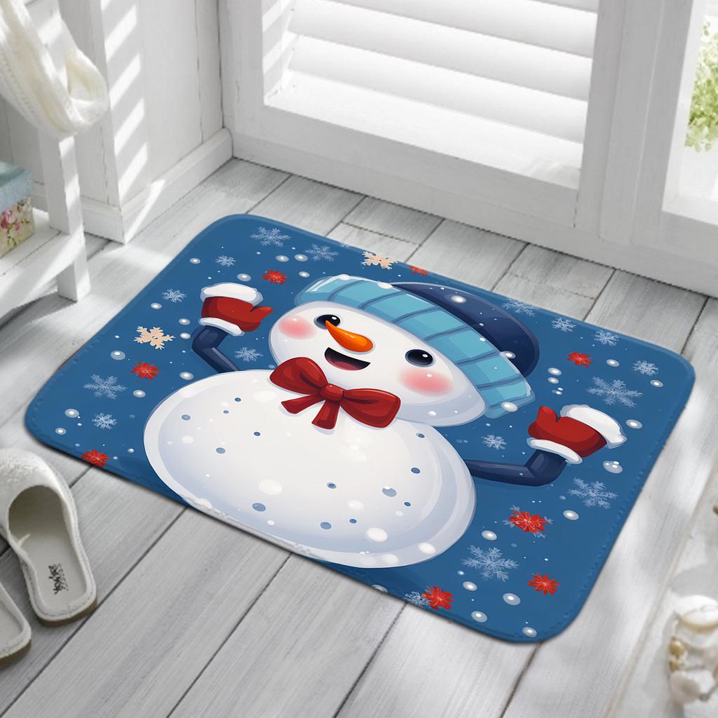 Christmas Series Door Mat Bathroom Floor Mat Kitchen Living Room Carpet