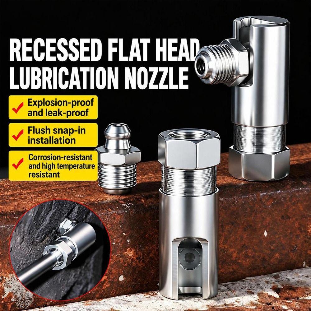 High Pressure Threaded Grease Nipple Leak Resistant Butter Cleaning Tool Automotive Maintenance
