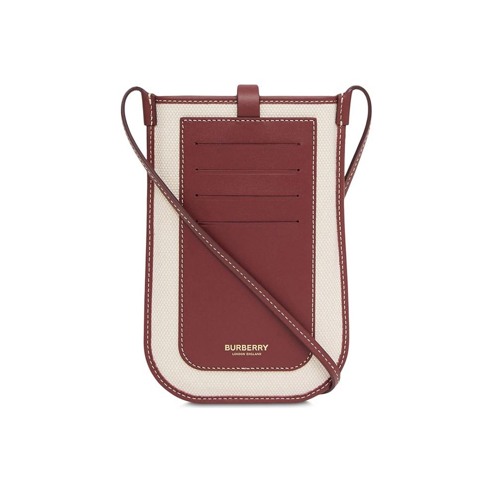Burberry Letter Print Cotton Anne Phone Case Shoulder Bag Backpack Regular Color Block Women bags 8036713
