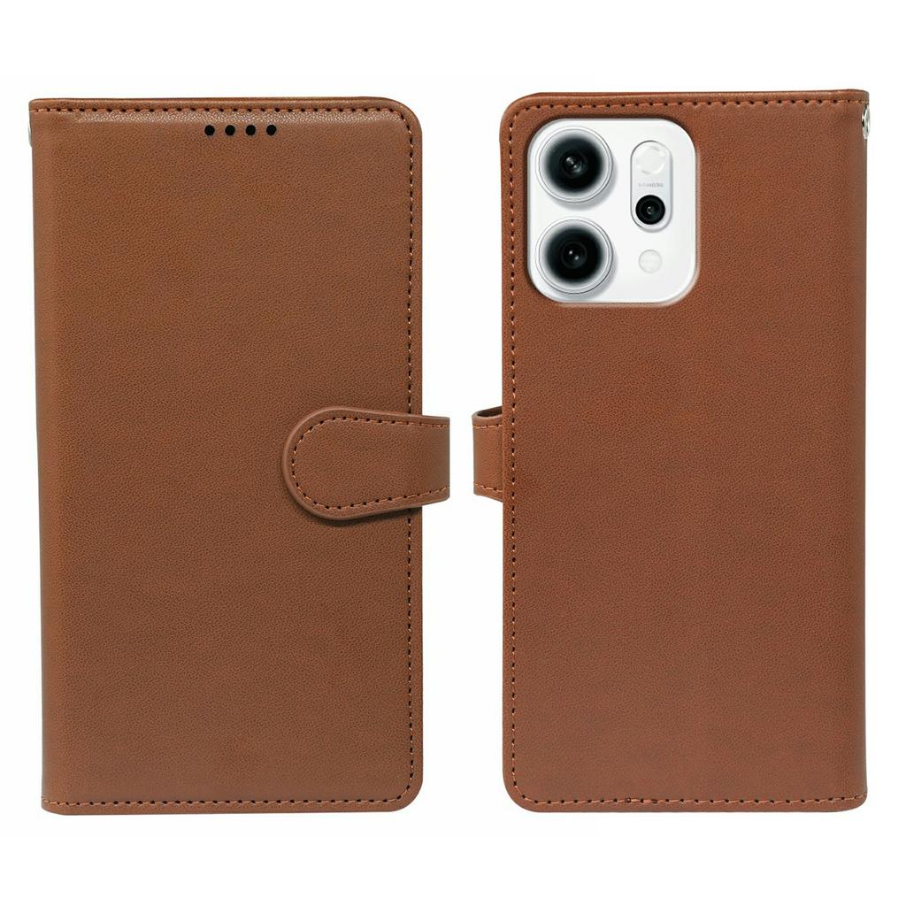 For Oppo Reno14 F 5G Case with 9 Card Slots PU Leather Stand Phone Cover