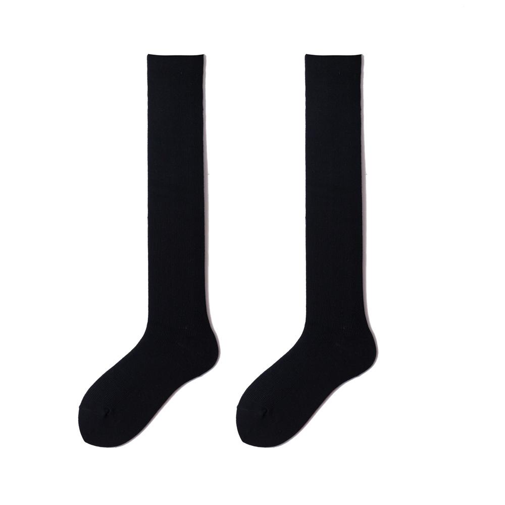 Candy-colored Knee-high Socks, Trendy Long Socks, Mid-calf Socks, Solid-colored High Socks, Sweat-absorbing and Breathable