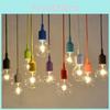 Led Pendant Silicone Light Socket Control Vintage Chandelier Supplies Decoration
