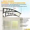Canopy Front Door Canopy 100 x 75 cm Pent Canopy Roofing Polycarbonate Transparent