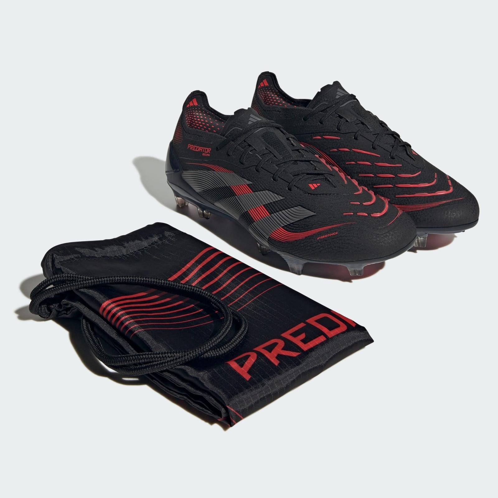 ID3878 adidas Predator Elite FG Черный Серый Четыре Ярко-Красный (Мужской) 8