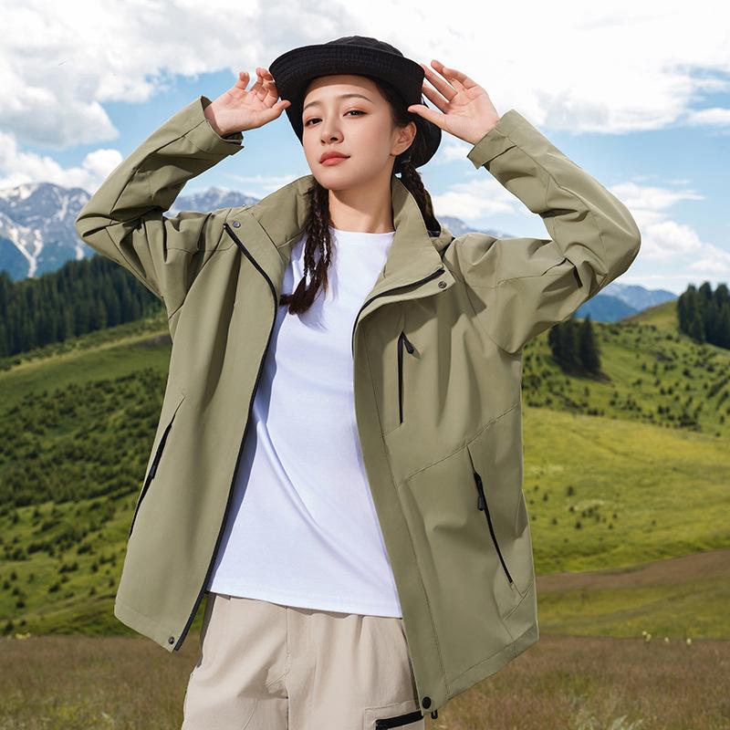 Outdoor Jacket Women's Down Jacket Three-in-one Jacket Men's Autumn and Winter Waterproof Tibetan Hiking and Cycling Mountaineering Clothing