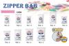 Japax Plastiktüten mit Breite 20 x Höhe Dicke, beschreibbar, ideal für Aufbewahrung und Organisation, 100 Stück, Reißverschluss, transparent, 28 cm, 0,040 mm, Typ,
