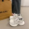 Versatile women's platform casual shoes spring and summer mesh breathable outdoor sports shoes