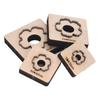 4Pcs Leather Cutting Mould Flower Pattern Accurate Clean Cutting Leather Punching Die for Cardboard