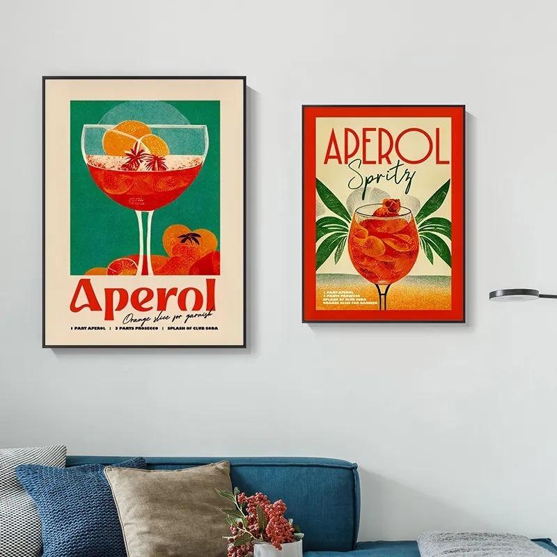 Poster e Stampa su Tela Pittura di Sprite del Succo Cartone Animato per Decorazione Club Bar Negozio Pittura Arte per la Casa Decorazione Murale Pittura