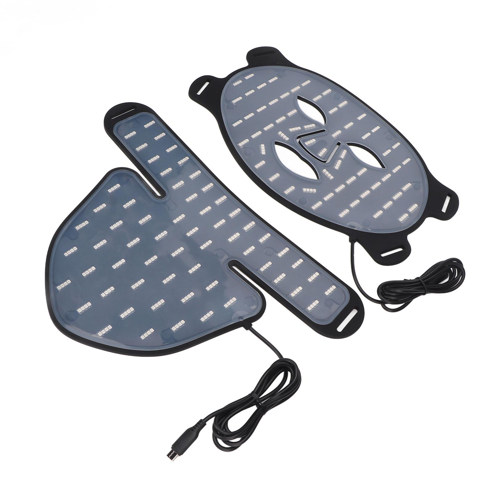 

Кожа Фотон Уход за лицом Световой Чехол 3 Шестерни Уменьшает Прыщи Светодиодный Аппарат Для Омоложения Лица Шеи Черный