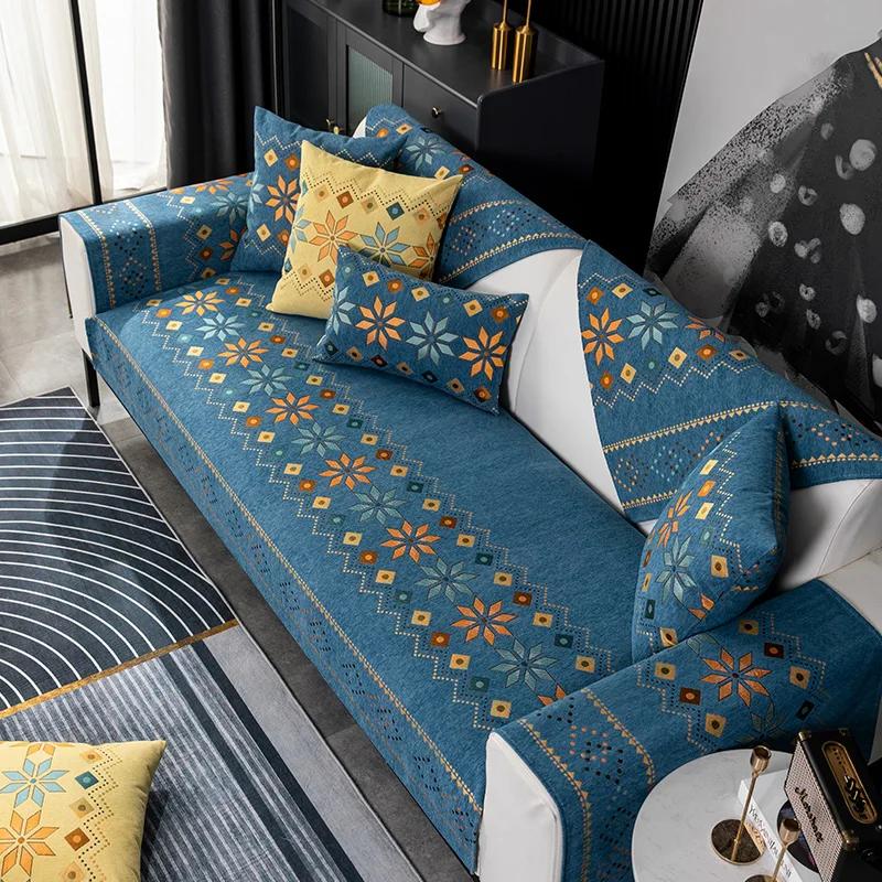 Bohemia Style Sofa Cover High Quality Non-Slip Sofa Cushion Sofas Towel Thickened Couch Covers for Home Living Room Decoration