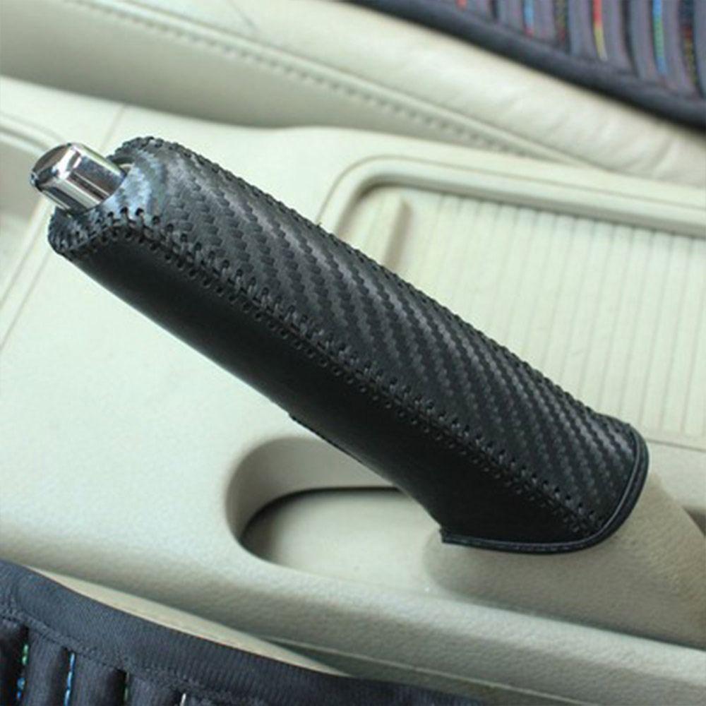 PU-Leder Auto-Handbremsabdeckung Anti-Rutsch Einfach zu Installieren Handbremsgriffabdeckung Auto-Handbremsmanschette Schutzhülle