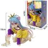 10Cm No Game No Life Anime Figurine Desktop Cute Cat Ear Shiro Action Figurine Room Decorations Pvc Adult Collection Model Doll Toys