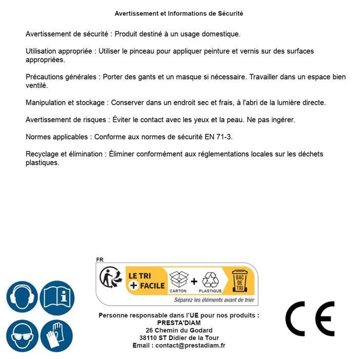 Pinceau Jetable - SILVERLINE - Choix Du Modèle 40 Mm - Poils Pures - Manche Polymère - Virole En Acier Zingué