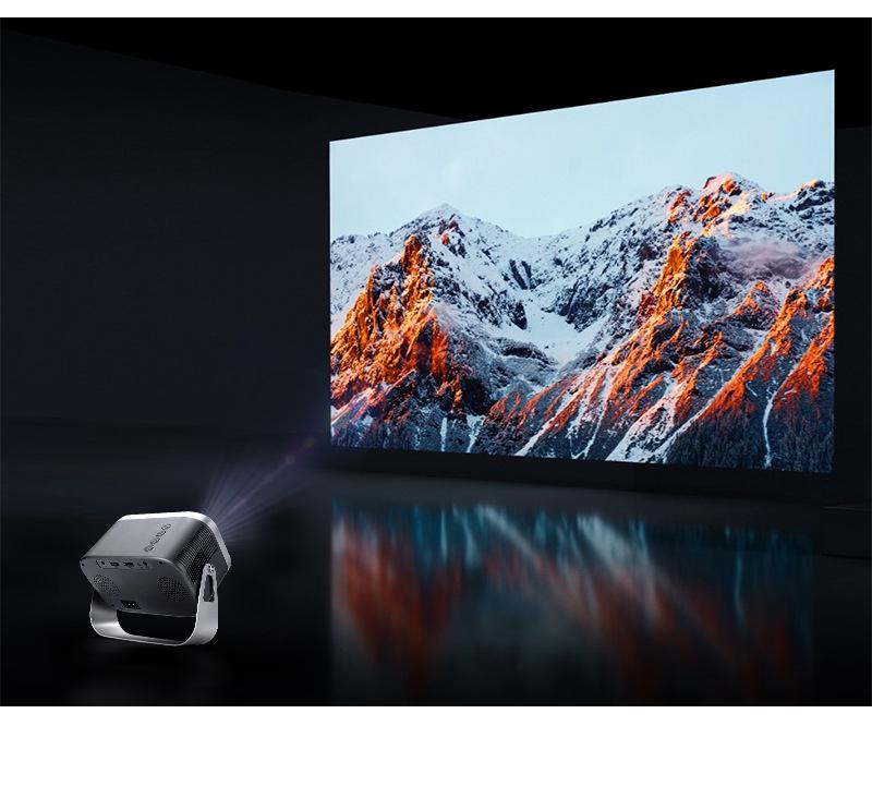 1080P HD Tragbarer Android-Projektor mit 360°-Drehung und Ständer für Zuhause & Büro