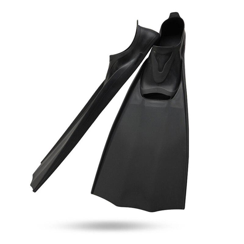 Long Swimming Fins S M L Diving Flippers Training Travel Fins For Adults Full Foot Rubber Freediving Snorkeling Fins S (36-37)