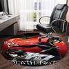 1pc D-Death Note  Carpet, Round Rug, Comfortable, Suitable for Entryways, Living Rooms, Office, And Bedrooms, Christmas Decoration