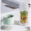 FUGUANG Antibacterial Double-Layer Glass Tea Cup