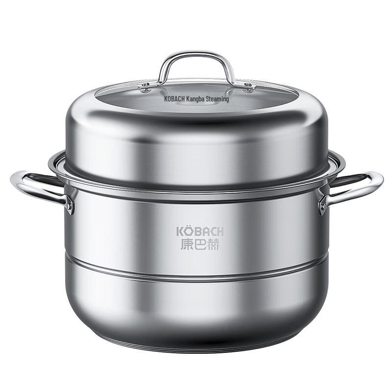 Kangbach KBH28TB2 28cm Stainless Steel Double Steamer Set