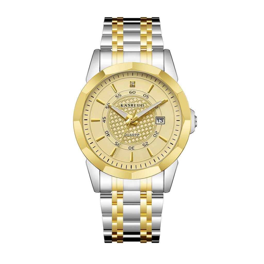 Casaro Watch Business Fashion Calendar Quartz Watch Luminous Men'S Watch Large Dial