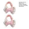 Yousheng Hair Tie Embroidery Lace Double Layer Bow Decor Hair Rope High Elasticity Ponytail Holder Women Hair