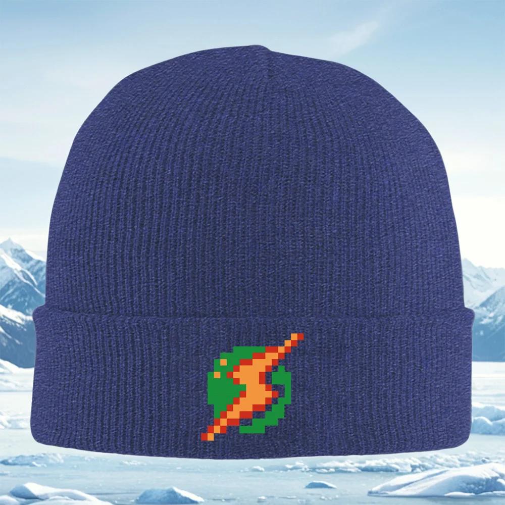 Moose head inside shape H letters Unisex Women Unisex Knitted Hat Beanie Pullover Cap Winter Thermal Warm Christmas Outdoor Cycling