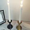 Vintage Metal Candlestick Candle Holders Pillar Iron Art Candlestick For Wedding Party Decor Mini Retro Candle Stick Stand