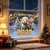 Decorative Stickers for Classroom Russian New Year Sheep Window Cling 2027, Removable PVC Static Sticker with Durable Home Accents Tree and Snowflake