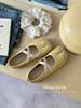 2025 summer Korean round head shallow mouth soft sole Mary Jane shoes casual cowhide one word belt single shoes flat shoes women's tide