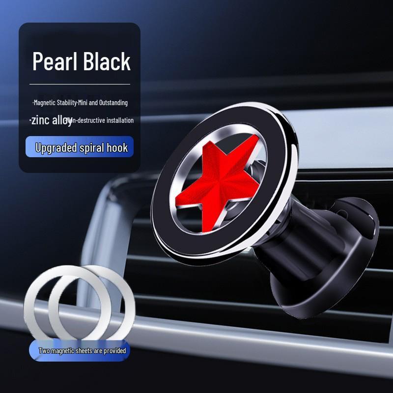 Suport Magnetic Multifuncțional din Aliaj de Zinc pentru Telefon Auto - Pliabil și Adeziv pentru Bord