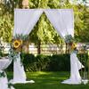Artificial Wedding Arch Flowers Kit, Sunflowers Rustic 2pcs Flower Garland for Lintel, Wall, Door Party Reception Decoration
