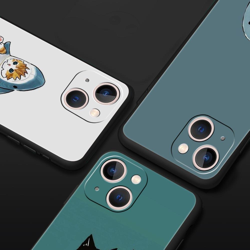 Cute Animals Cat Cartoon Phone Case For iPhone 17 16 15 Pro Max 11 12 13 14 7 8 Plus SE 2020 X XR XS Cover Soft Black