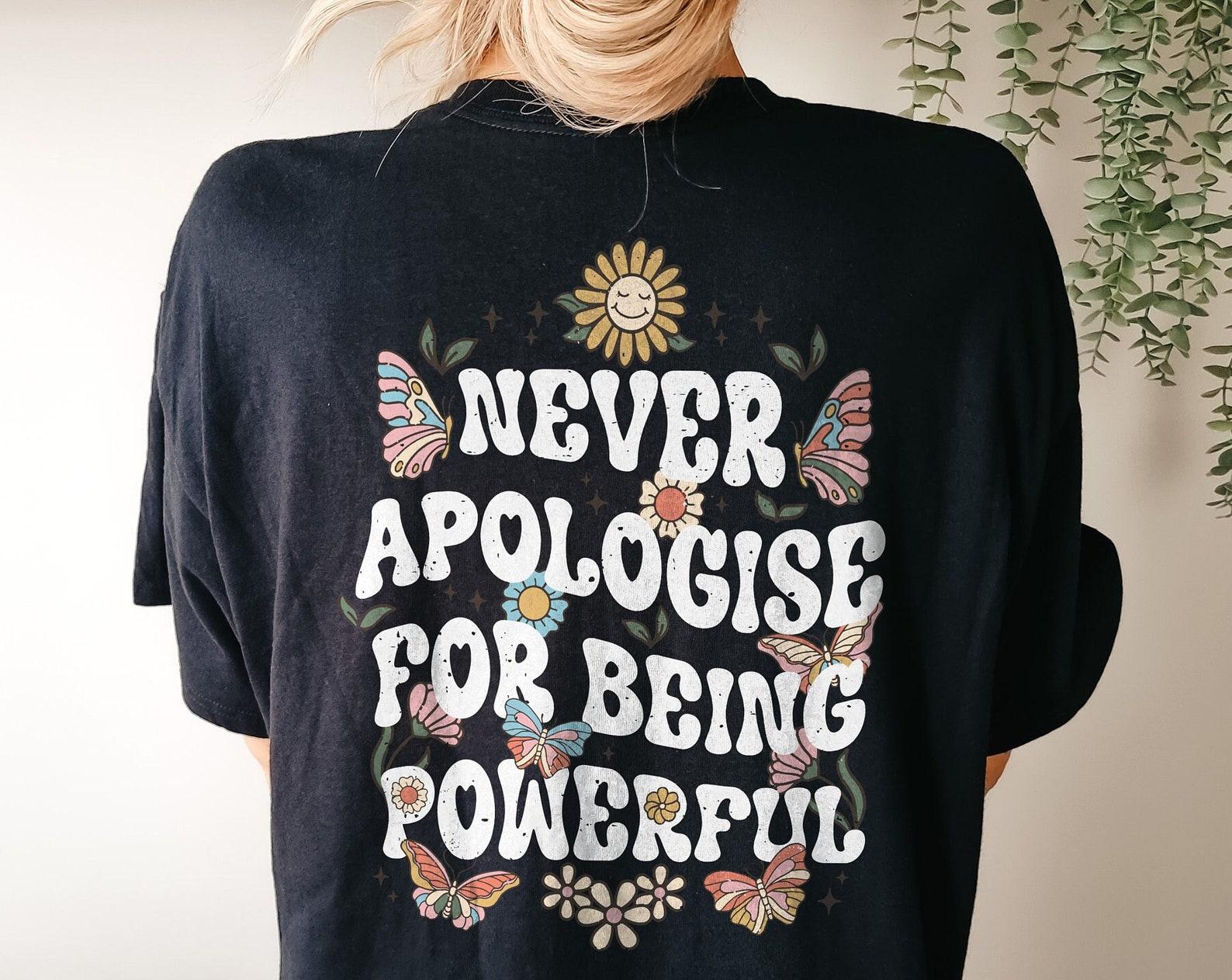 Retro Floral Butterfly Shirt, Motivational Boho Nature Top S