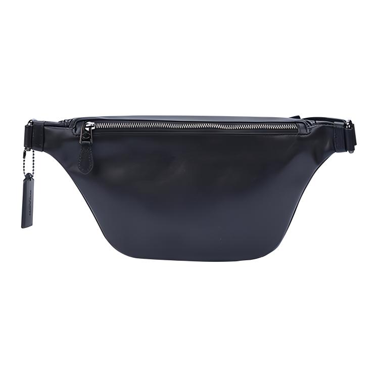 New COACH Cow Leather Crossbody Fanny Pack Tubas Men's Black C1277-QBBK