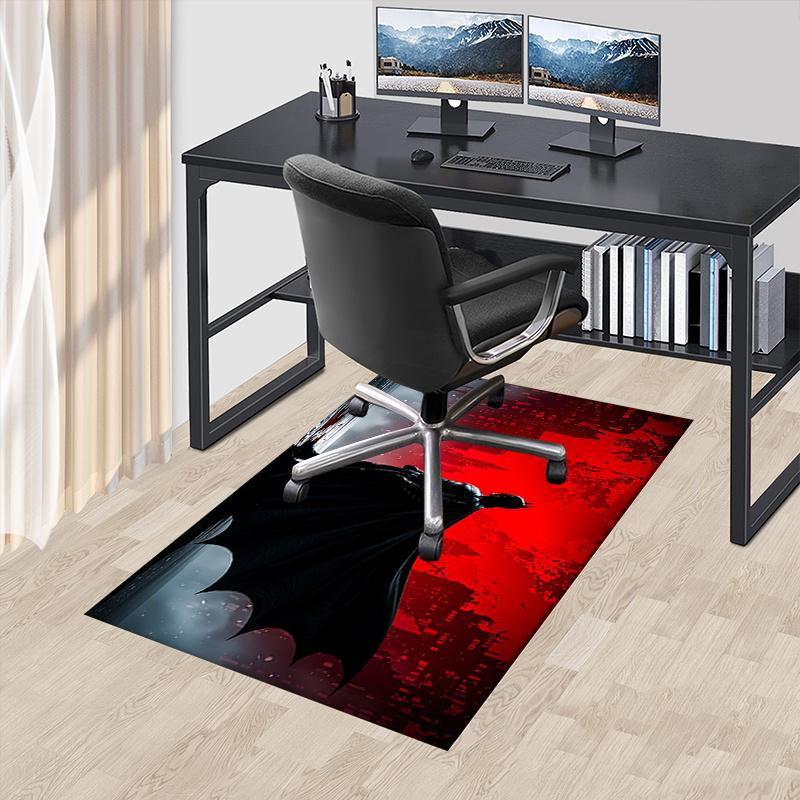 

Batman,Gotham City Office Carpet Chair Mats, Home Decor Dormitory Floor Protector With Anti-Skid Backing, Large Area Coverage, Christmas Dec 60cm by 90cm