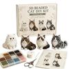 Cuentas Pequeñas Kit de Animales con Cuentas 3D Diseño Lindo Forma de Animal Kit de Tejido con Cuentas Manualidad Creativa Kit de Arte con Cuentas Hecho a Mano Decoración del Hogar