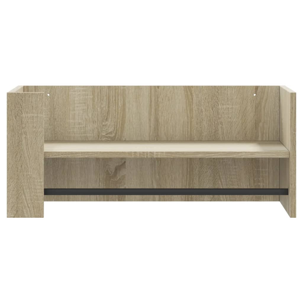 Wall Shelf Sonoma Oak 70.5 x 35 x 30.5 cm Particleboard