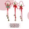 Red Ribbon Bow With Bell Christmas Tree Decoration 33cm Christmas Bow Christmas Tree Pine Cone Decoration Hanging Ornaments