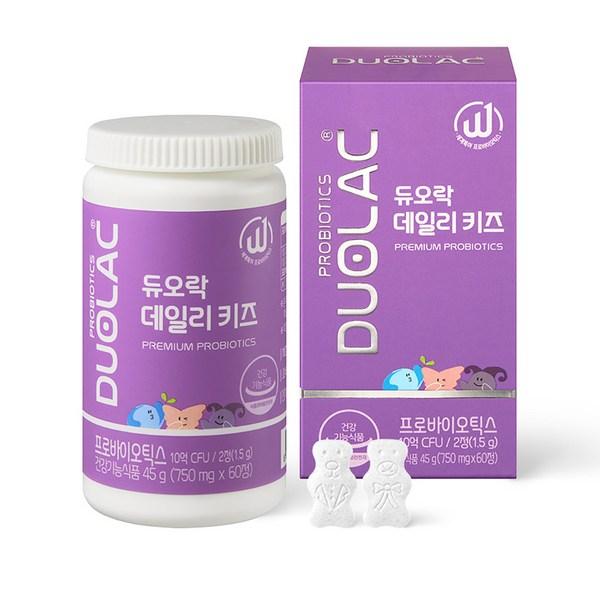 

Duolac Daily Kids Chewable Children s Probiotics, 1 unit, 45g, Korean essential health food