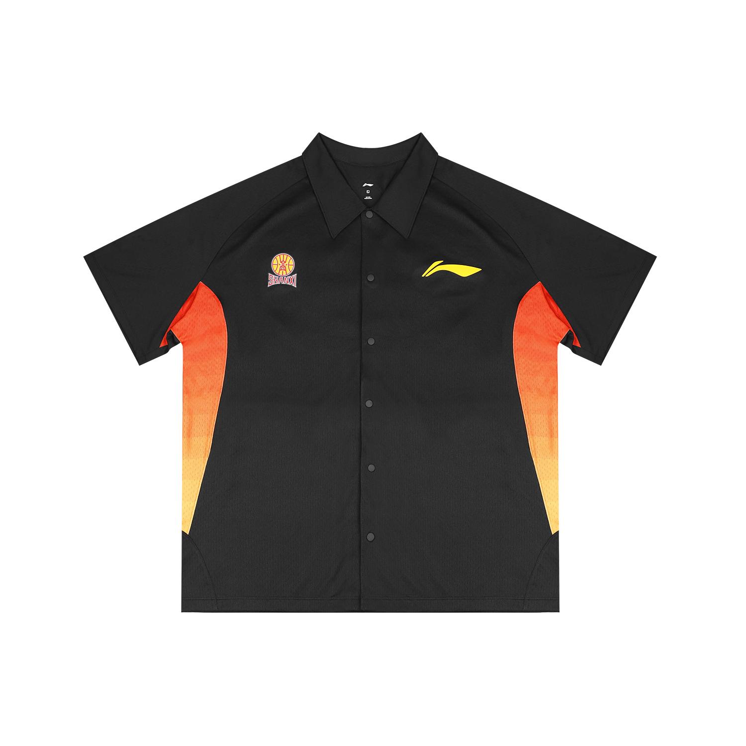 

Li Ning Cba 25-26 Season Shanxi Team Casual Polo Shirt Unisex Tops Black ASHV379-1 M